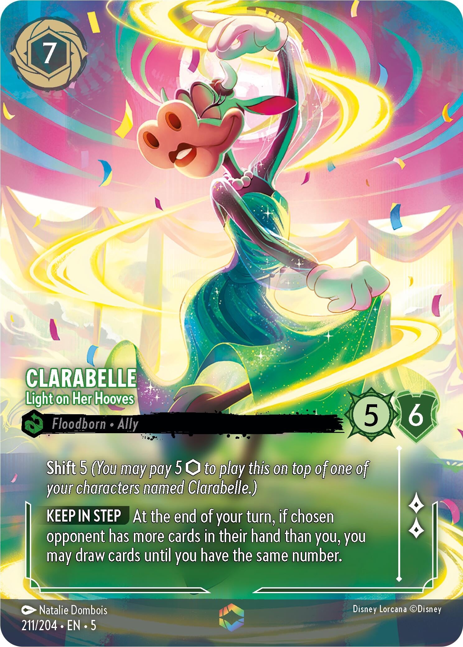 Image for Clarabelle - Light on Her Hooves (Enchanted) (211/204) (Shimmering Skies) - Disney Lorcana
