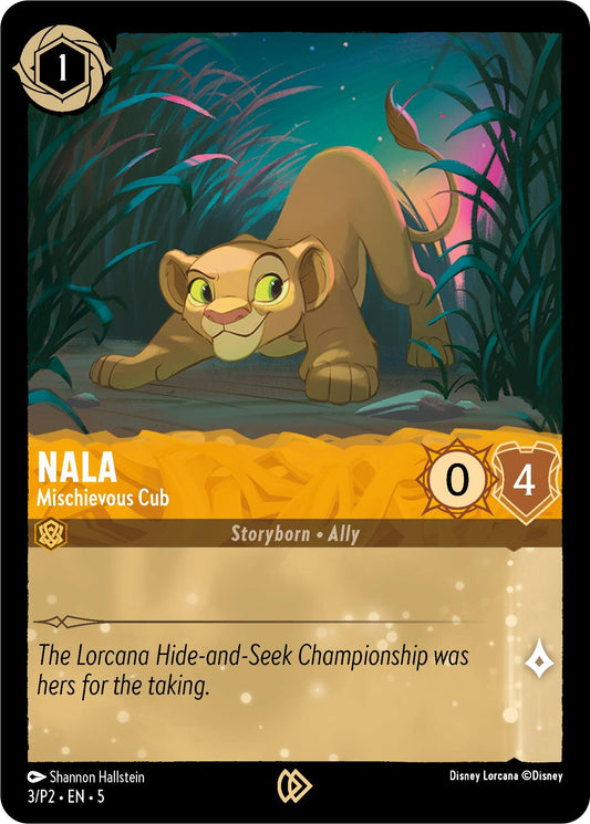 Image for Nala - Mischievous Cub (3) (Disney Lorcana Promo Cards) - Disney Lorcana