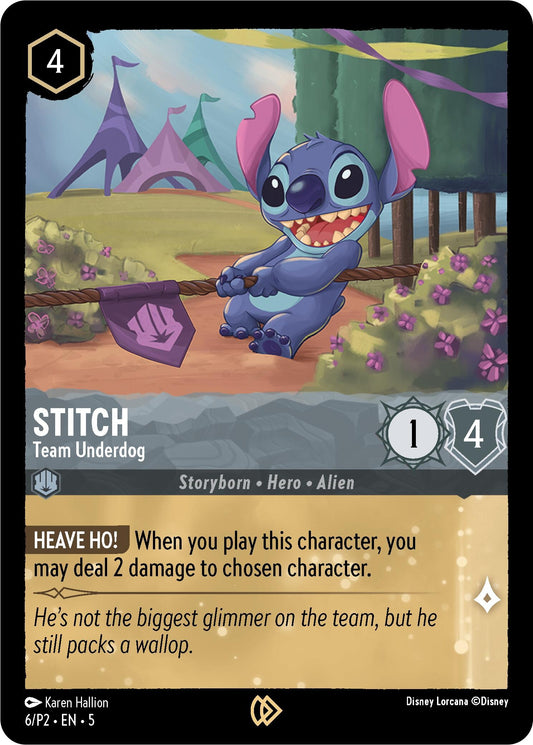 Image for Stitch - Team Underdog (6) (Disney Lorcana Promo Cards) - Disney Lorcana