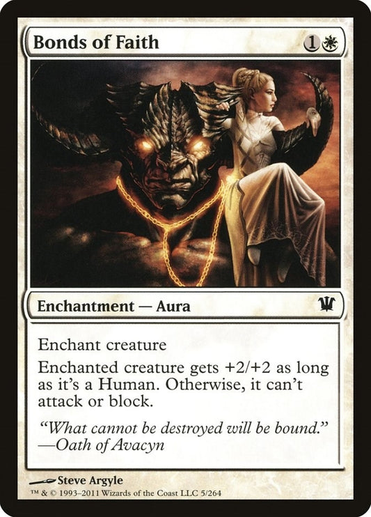 Image for Bonds of Faith (5) (Innistrad) - Magic: The Gathering
