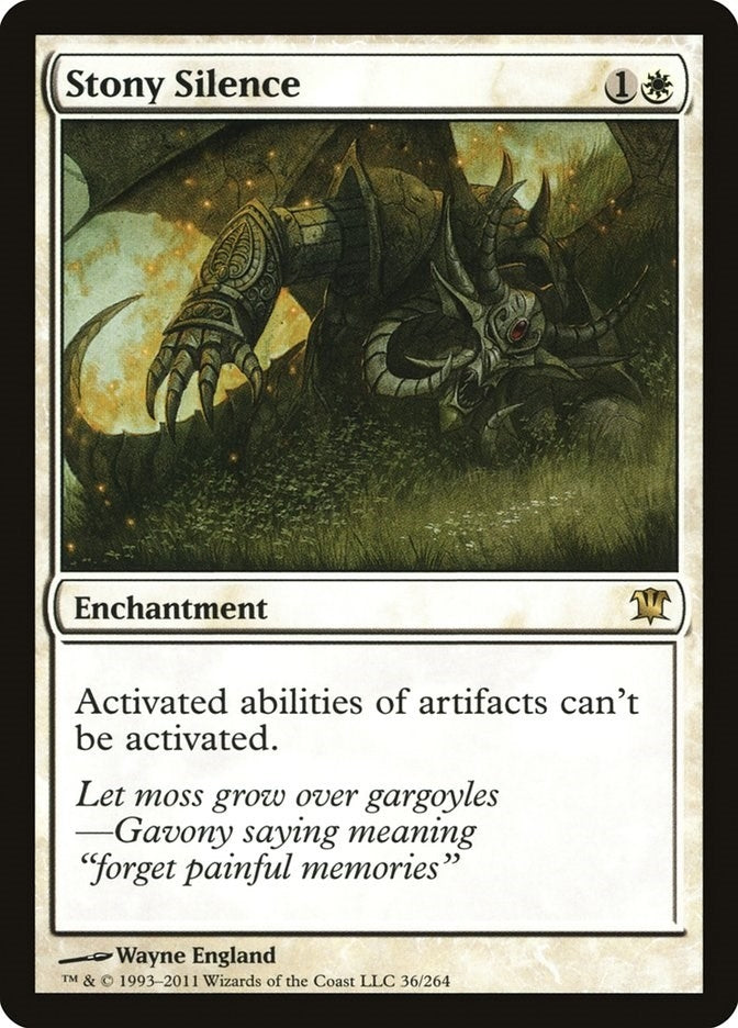 Image for Stony Silence (36) (Innistrad) - Magic: The Gathering