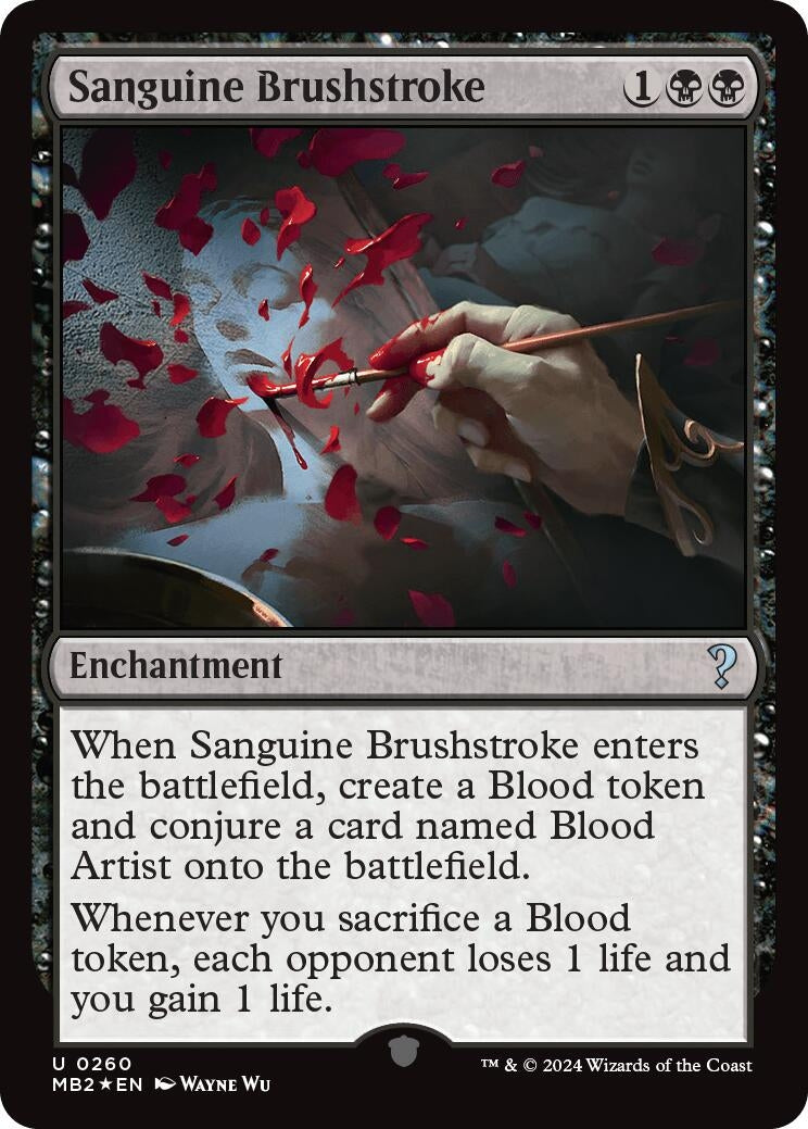 Image for Sanguine Brushstroke (260) (Mystery Booster 2) - Magic: The Gathering