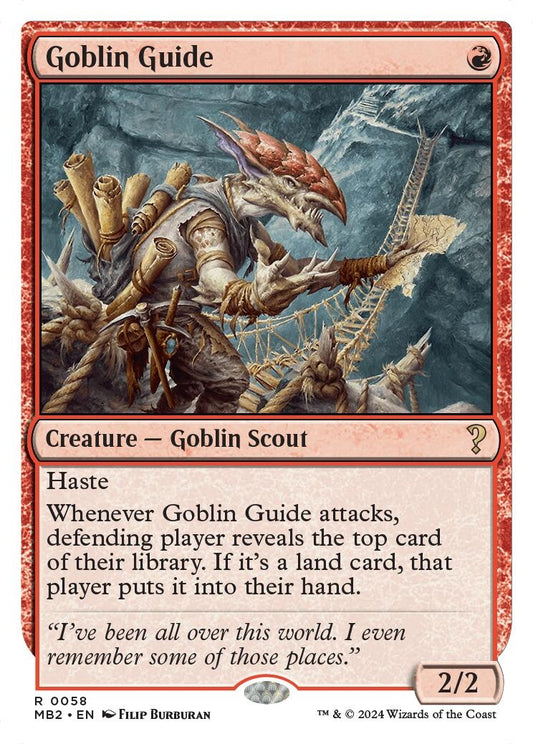 Image for Goblin Guide (White Border) (58) (Mystery Booster 2) - Magic: The Gathering