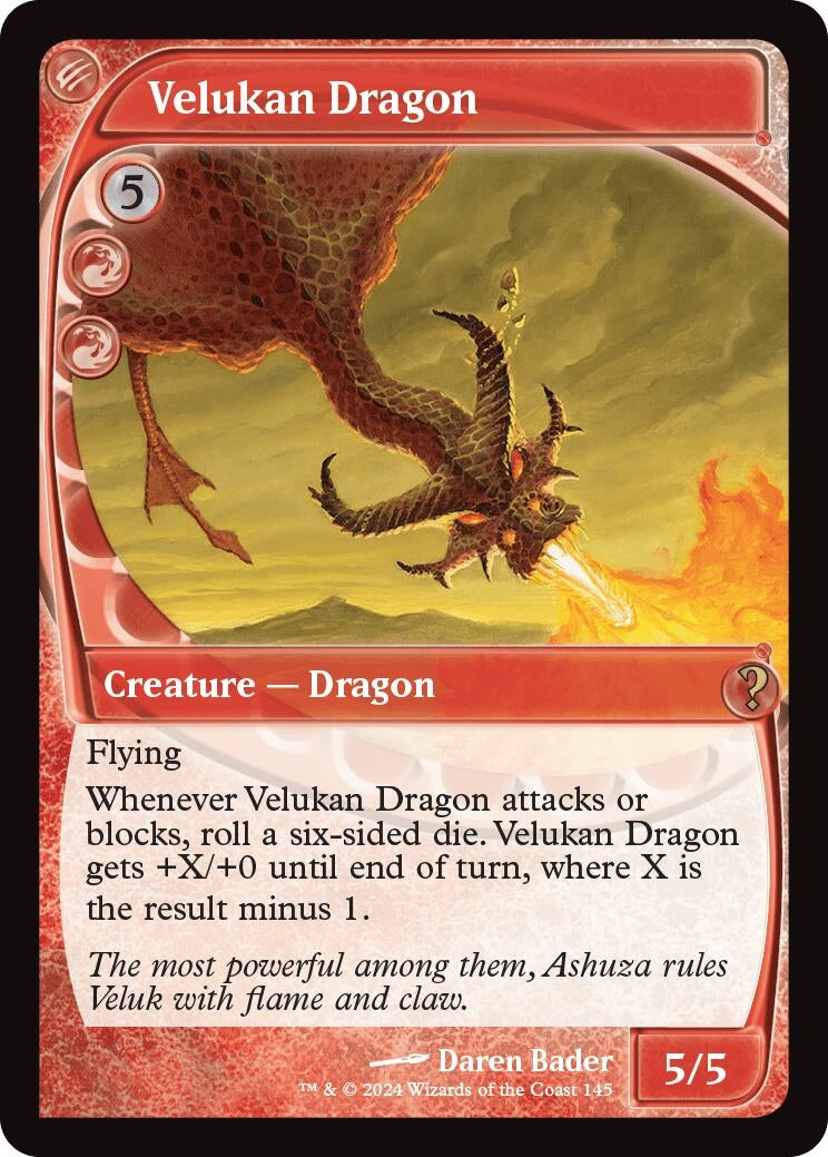 Image for Velukan Dragon (Future Sight) (145) (Mystery Booster 2) - Magic: The Gathering