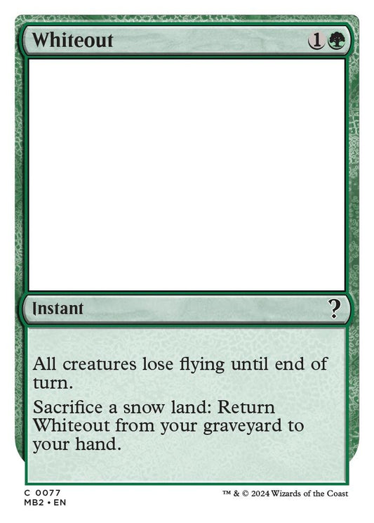Image for Whiteout (White Border) (77) (Mystery Booster 2) - Magic: The Gathering