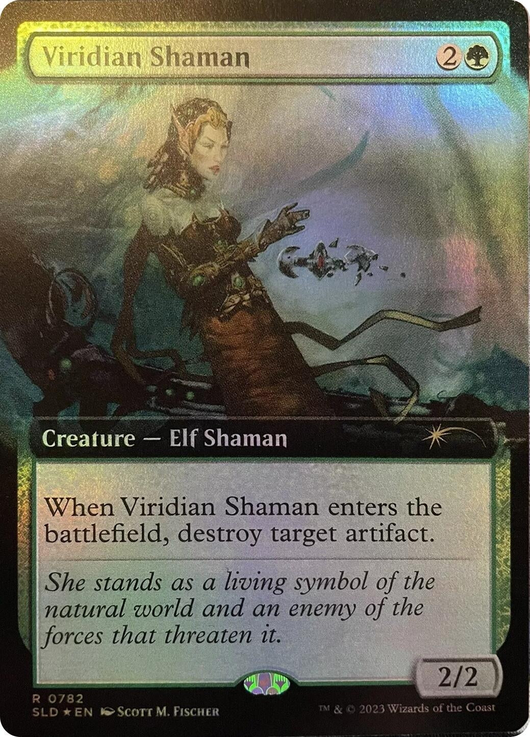 Image for Viridian Shaman (Extended Art) (782) (Secret Lair Drop Series) - Magic: The Gathering