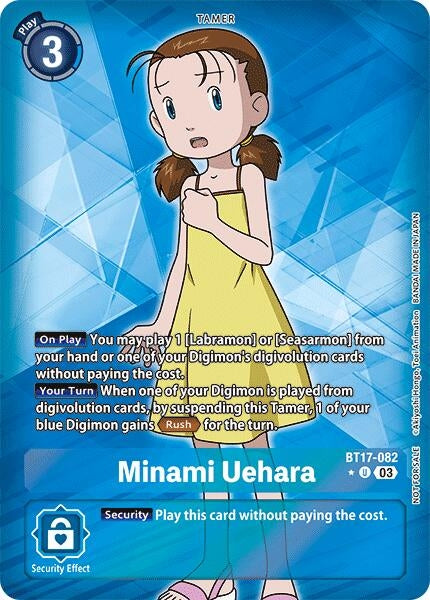 Image for Minami Uehara (Box Promotion Pack: Secret Crisis) (BT17-082 U) (Secret Crisis) - Digimon Card Game