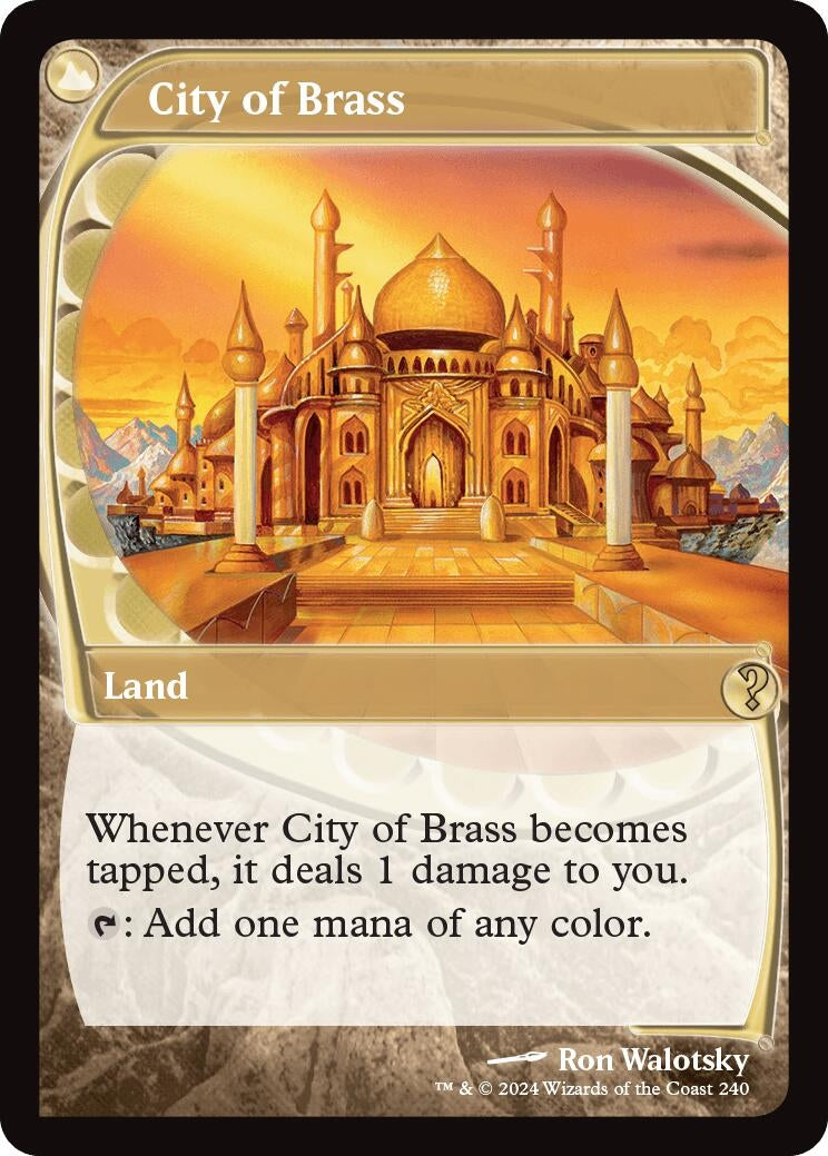 Image for City of Brass (Future Sight) (240) (Mystery Booster 2) - Magic: The Gathering
