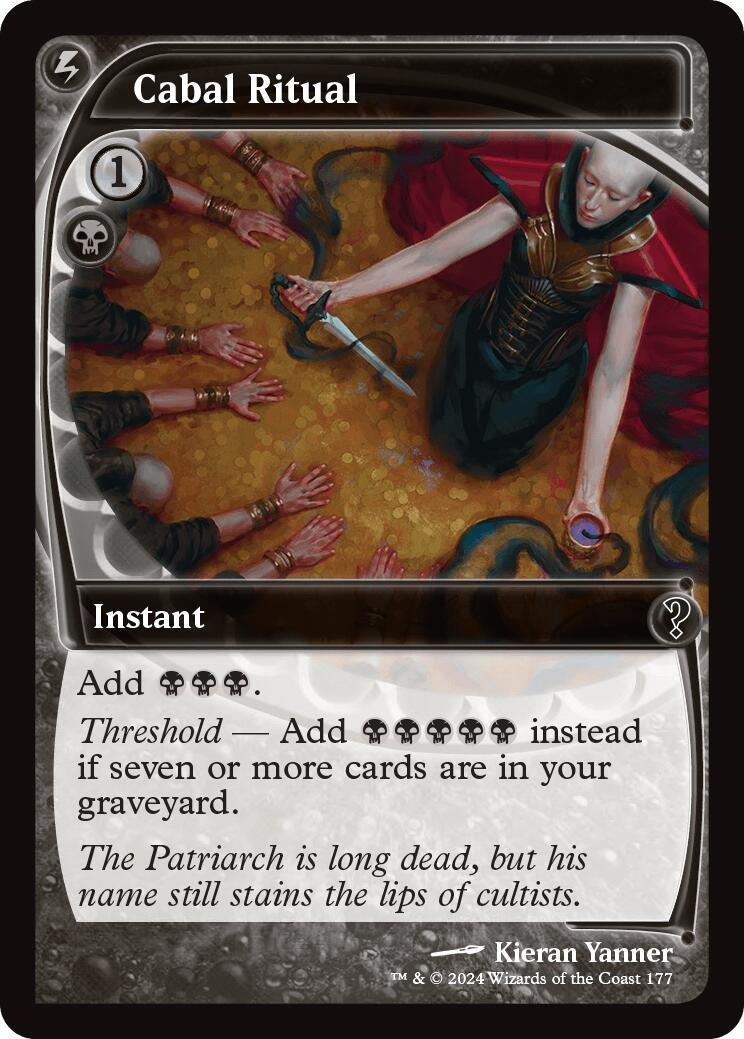 Image for Cabal Ritual (Future Sight) (177) (Mystery Booster 2) - Magic: The Gathering