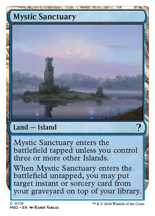 Image for Mystic Sanctuary (White Border) (110) (Mystery Booster 2) - Magic: The Gathering