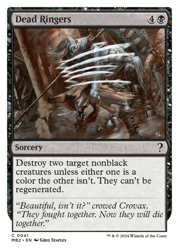 Image for Dead Ringers (White Border) (41) (Mystery Booster 2) - Magic: The Gathering