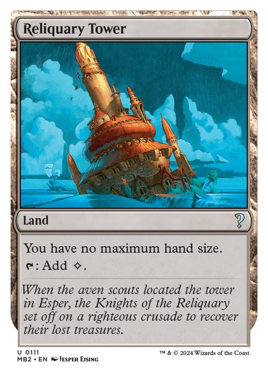 Image for Reliquary Tower (White Border) (111) (Mystery Booster 2) - Magic: The Gathering