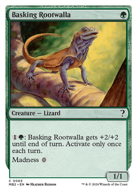 Image for Basking Rootwalla (White Border) (65) (Mystery Booster 2) - Magic: The Gathering