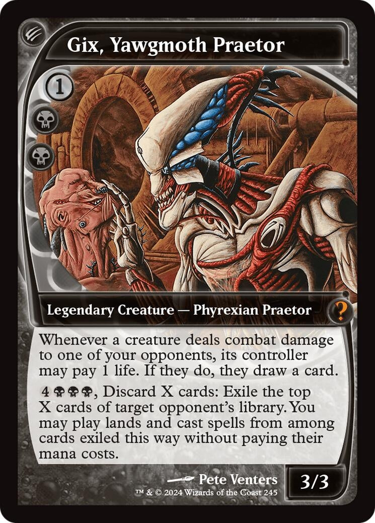 Image for Gix, Yawgmoth Praetor (Future Sight) (245) (Mystery Booster 2) - Magic: The Gathering