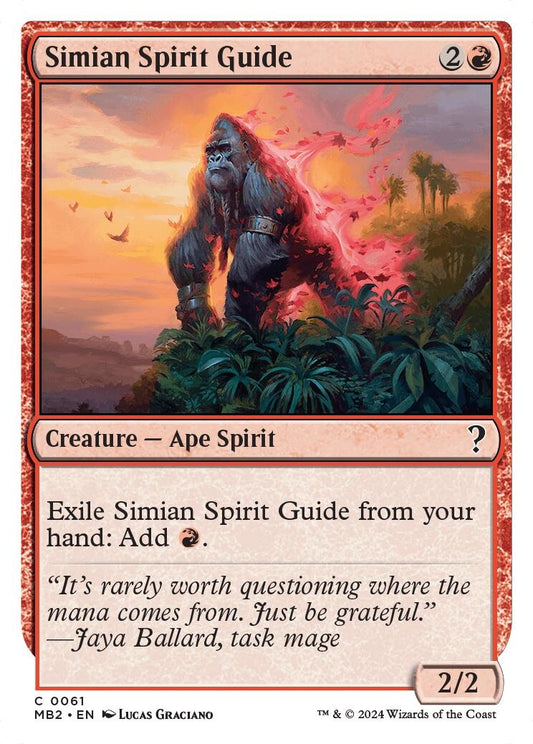 Image for Simian Spirit Guide (White Border) (61) (Mystery Booster 2) - Magic: The Gathering