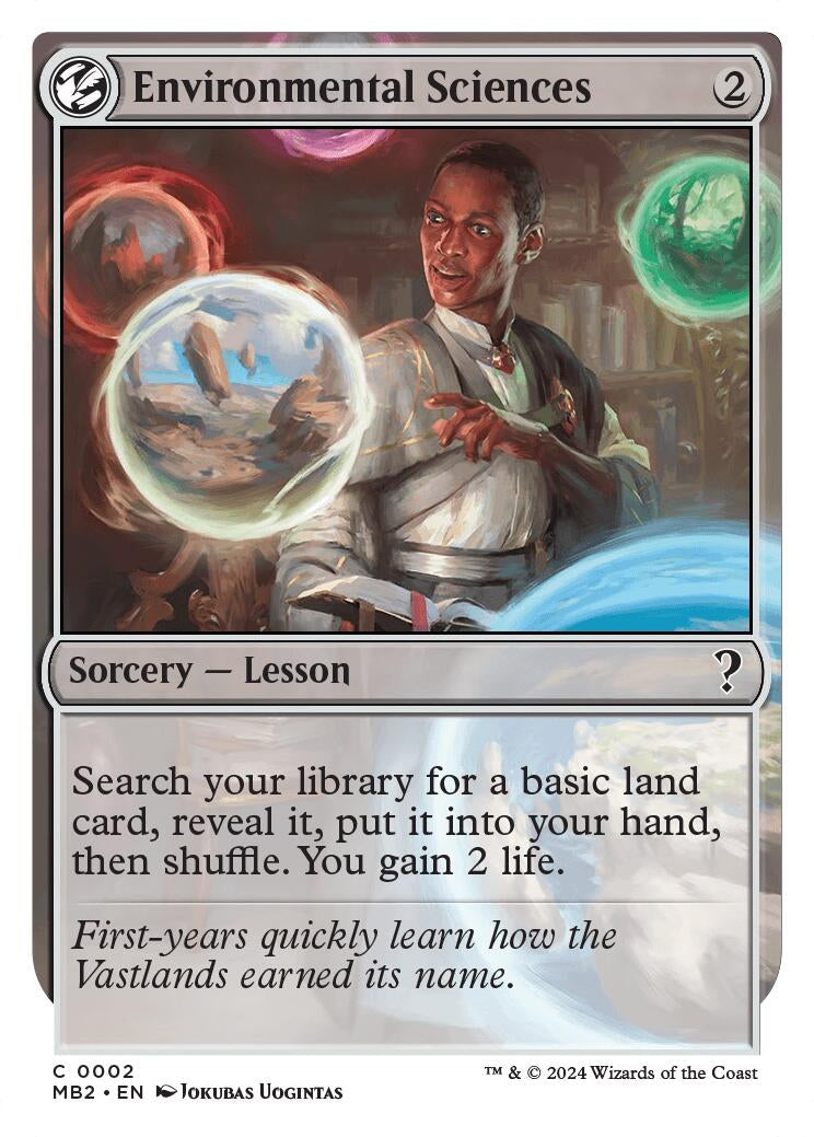 Image for Environmental Sciences (White Border) (2) (Mystery Booster 2) - Magic: The Gathering