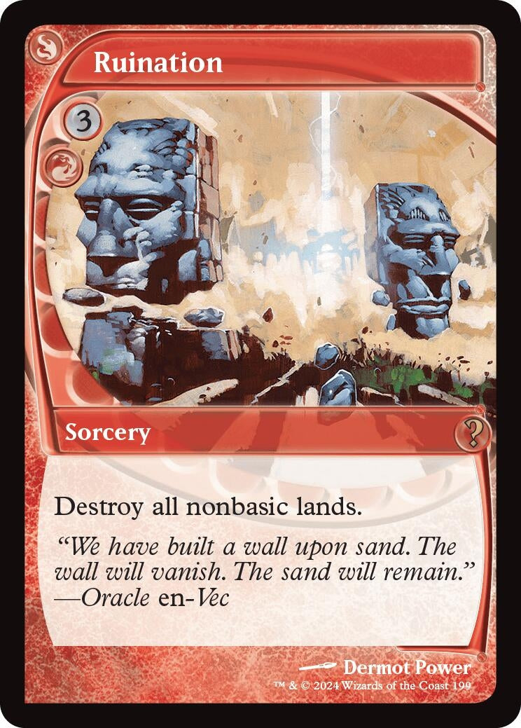 Image for Ruination (Future Sight) (199) (Mystery Booster 2) - Magic: The Gathering