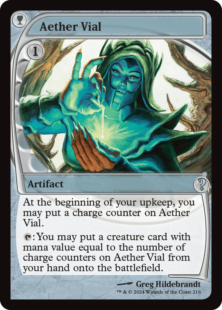 Image for Aether Vial (Future Sight) (216) (Mystery Booster 2) - Magic: The Gathering