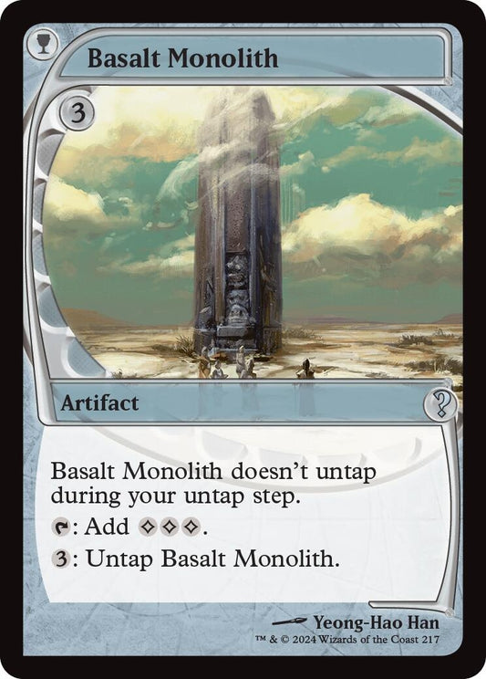 Image for Basalt Monolith (Future Sight) (217) (Mystery Booster 2) - Magic: The Gathering