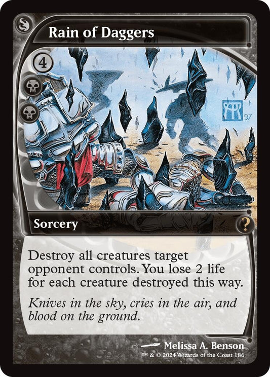 Image for Rain of Daggers (Future Sight) (186) (Mystery Booster 2) - Magic: The Gathering