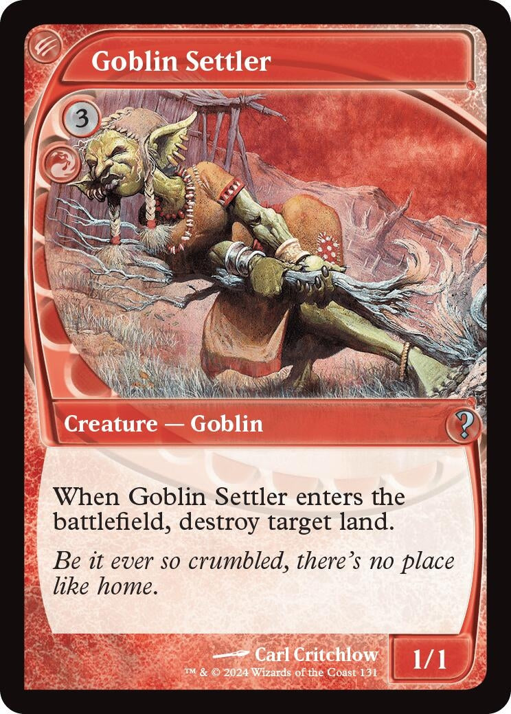 Image for Goblin Settler (Future Sight) (131) (Mystery Booster 2) - Magic: The Gathering