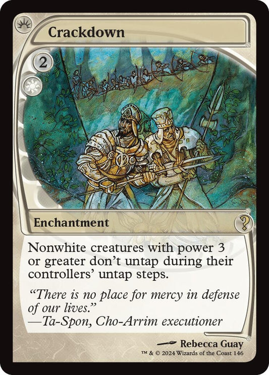 Image for Crackdown (Future Sight) (146) (Mystery Booster 2) - Magic: The Gathering