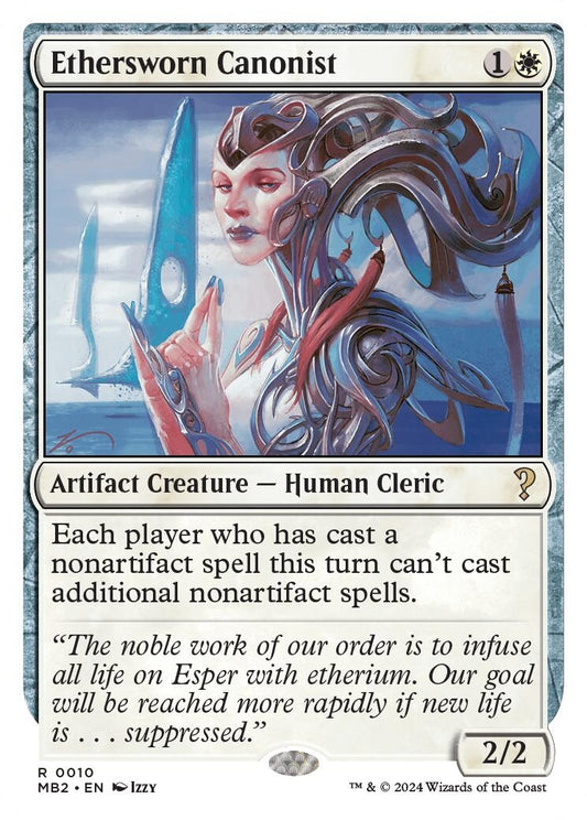 Image for Ethersworn Canonist (White Border) (10) (Mystery Booster 2) - Magic: The Gathering