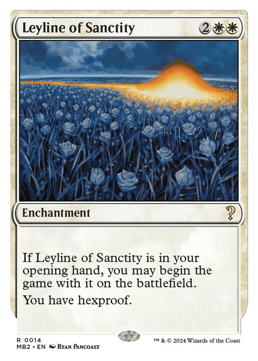 Image for Leyline of Sanctity (White Border) (14) (Mystery Booster 2) - Magic: The Gathering
