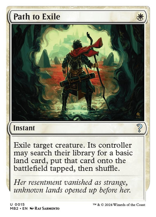 Image for Path to Exile (White Border) (15) (Mystery Booster 2) - Magic: The Gathering