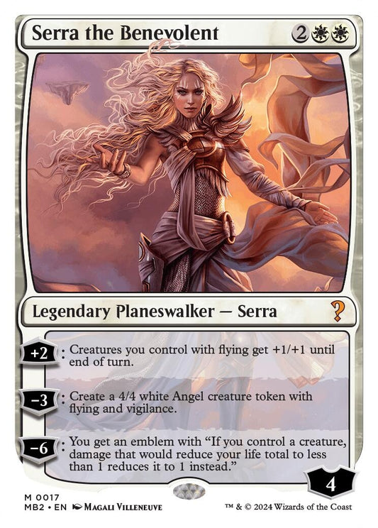 Image for Serra the Benevolent (White Border) (17) (Mystery Booster 2) - Magic: The Gathering