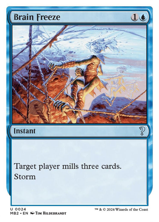 Image for Brain Freeze (White Border) (24) (Mystery Booster 2) - Magic: The Gathering