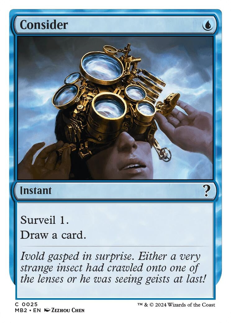 Image for Consider (White Border) (25) (Mystery Booster 2) - Magic: The Gathering