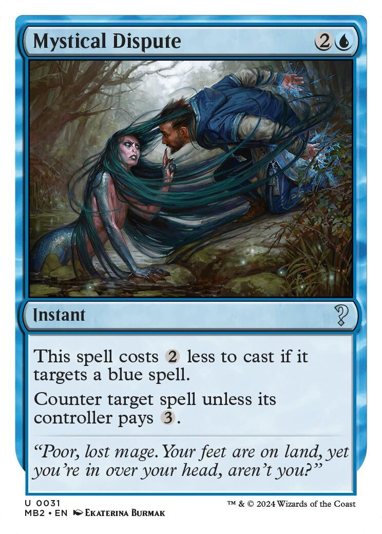 Image for Mystical Dispute (White Border) (31) (Mystery Booster 2) - Magic: The Gathering
