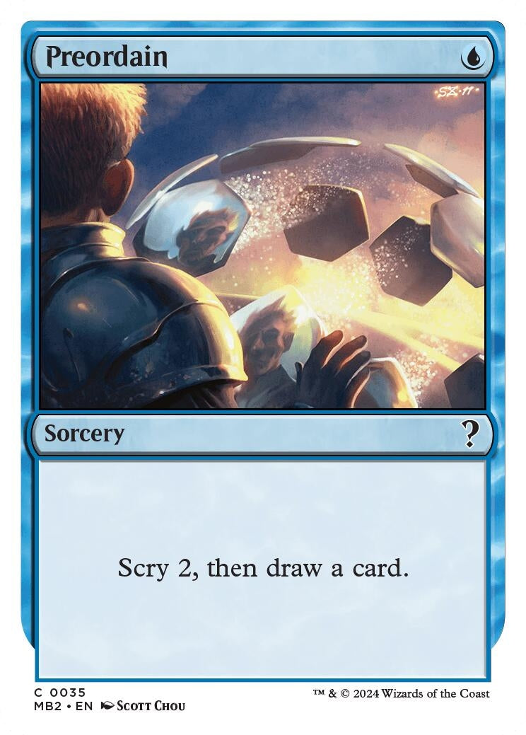 Image for Preordain (White Border) (35) (Mystery Booster 2) - Magic: The Gathering