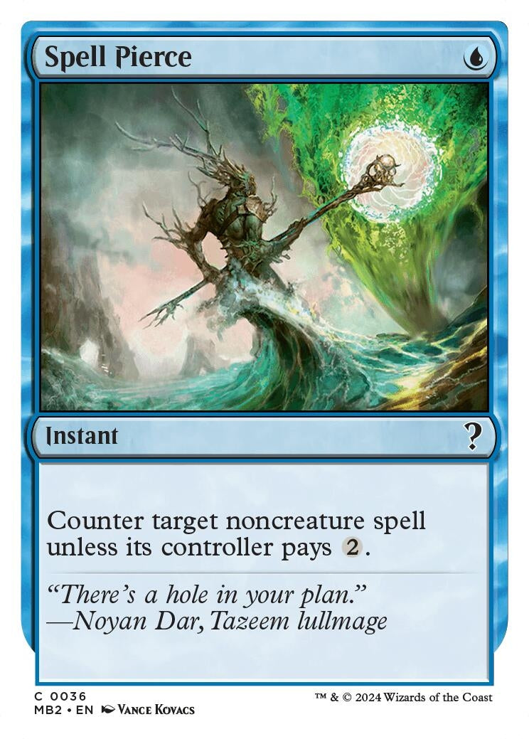 Image for Spell Pierce (White Border) (36) (Mystery Booster 2) - Magic: The Gathering