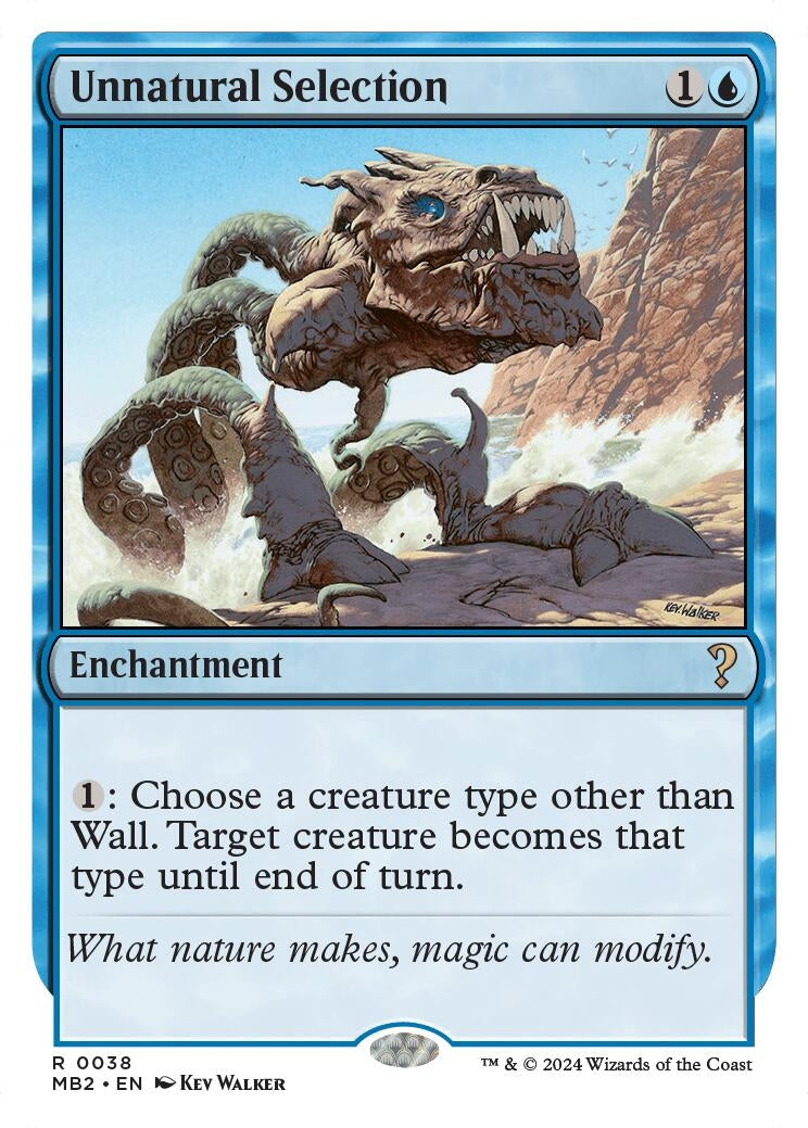 Image for Unnatural Selection (White Border) (38) (Mystery Booster 2) - Magic: The Gathering