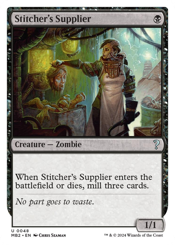 Image for Stitcher's Supplier (White Border) (48) (Mystery Booster 2) - Magic: The Gathering