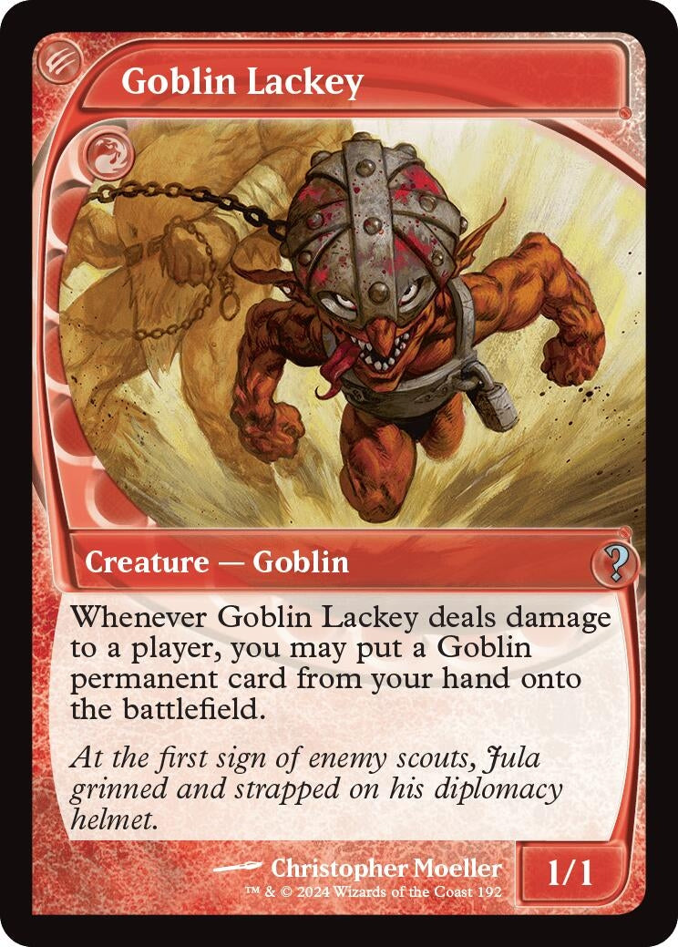 Image for Goblin Lackey (Future Sight) (192) (Mystery Booster 2) - Magic: The Gathering