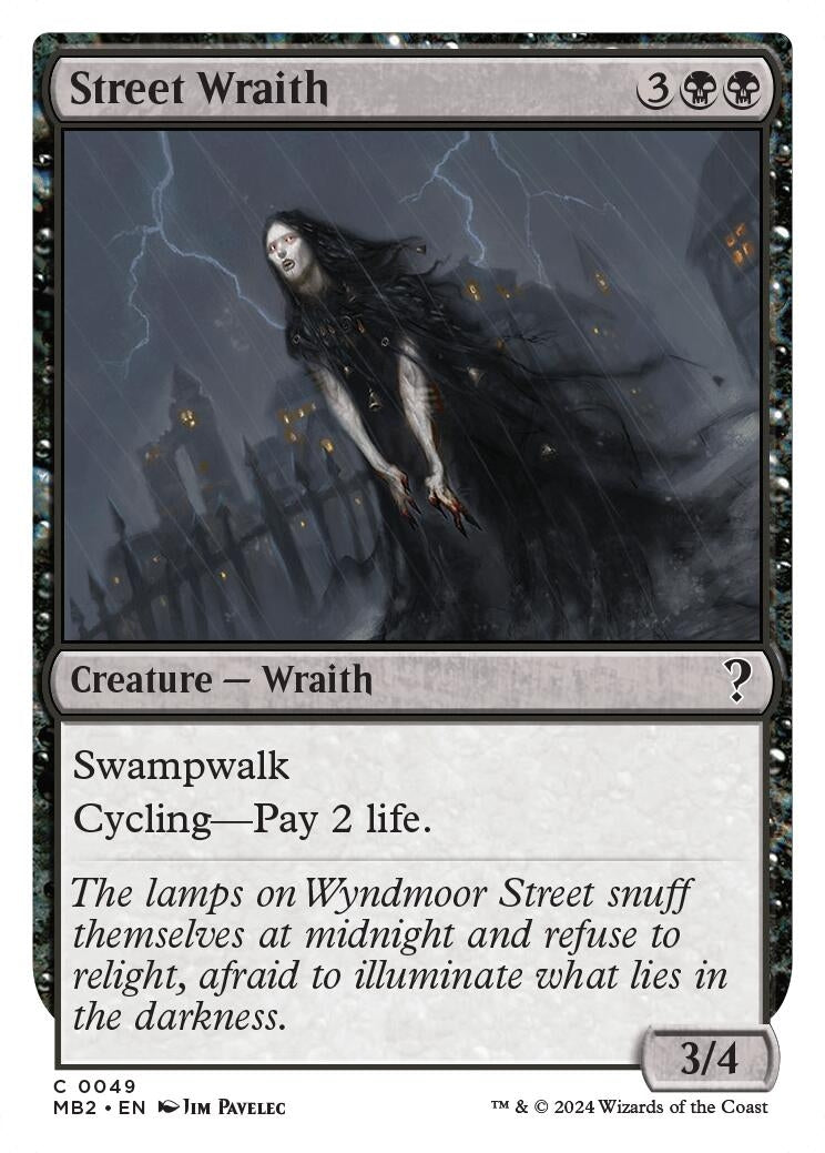 Image for Street Wraith (White Border) (49) (Mystery Booster 2) - Magic: The Gathering