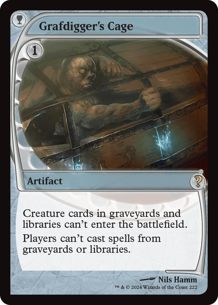Image for Grafdigger's Cage (Future Sight) (222) (Mystery Booster 2) - Magic: The Gathering