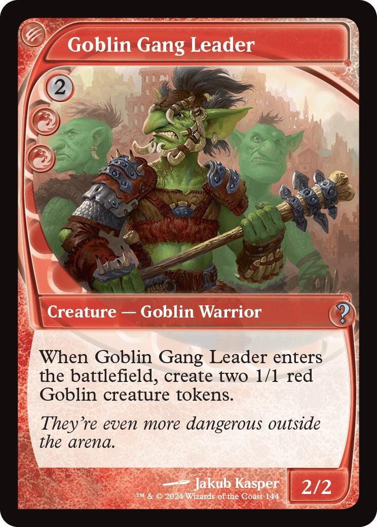 Image for Goblin Gang Leader (Future Sight) (144) (Mystery Booster 2) - Magic: The Gathering
