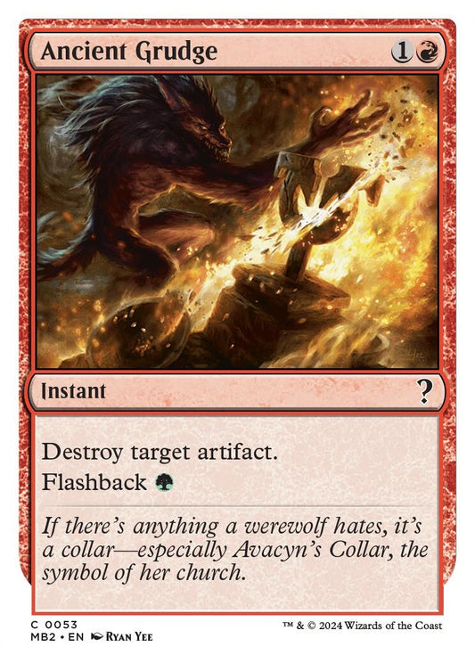 Image for Ancient Grudge (White Border) (53) (Mystery Booster 2) - Magic: The Gathering