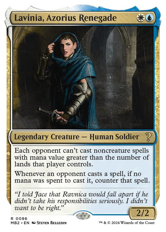 Image for Lavinia, Azorius Renegade (White Border) (86) (Mystery Booster 2) - Magic: The Gathering