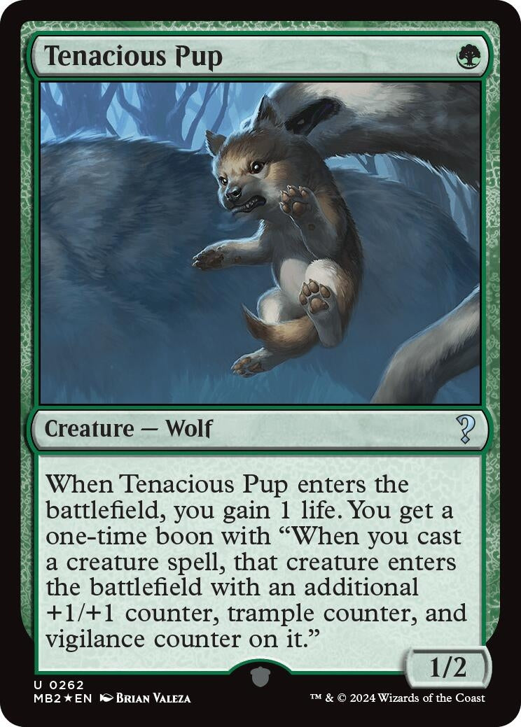 Image for Tenacious Pup (262) (Mystery Booster 2) - Magic: The Gathering