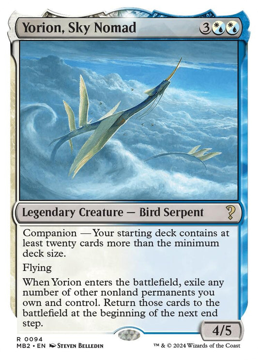 Image for Yorion, Sky Nomad (White Border) (94) (Mystery Booster 2) - Magic: The Gathering