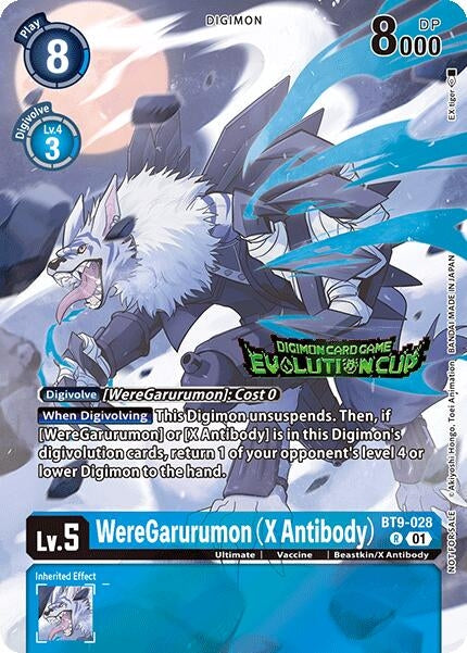 Image for WereGarurumon (X Antibody) (2024 Evolution Cup) (BT9-028 R) (X Record) - Digimon Card Game
