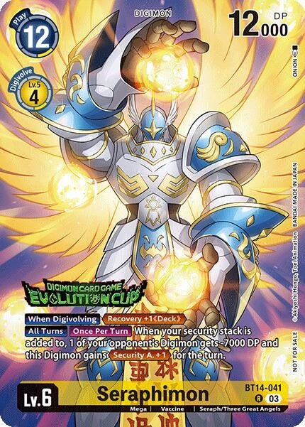 Image for Seraphimon (2024 Evolution Cup) (BT14-041 R) (Blast Ace) - Digimon Card Game