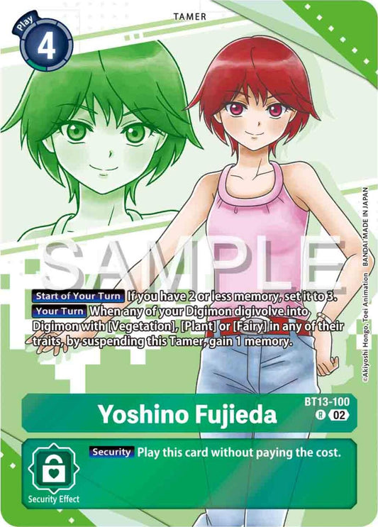 Image for Yoshino Fujieda (Premium Heroines Set) (BT13-100 R) (Versus Royal Knights) - Digimon Card Game