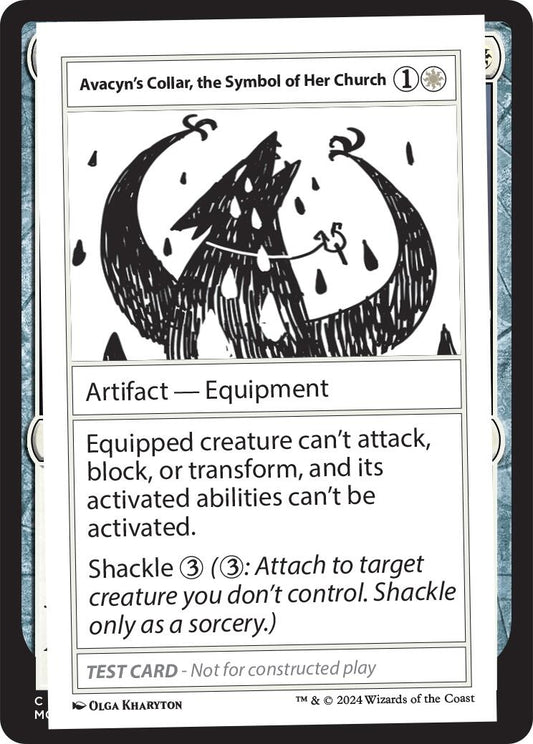 Image for Avacyn's Collar, the Symbol of Her Church (Mystery Booster 2 Playtest Cards) - Magic: The Gathering