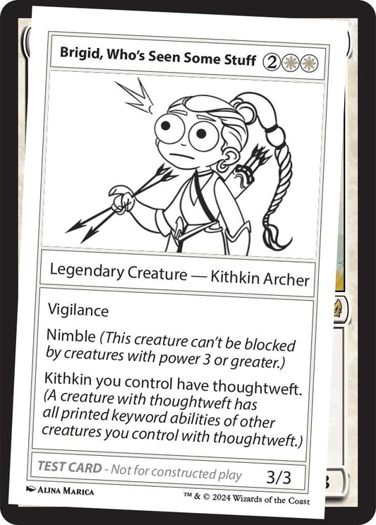Image for Brigid, Who's Seen Some Stuff (Mystery Booster 2 Playtest Cards) - Magic: The Gathering